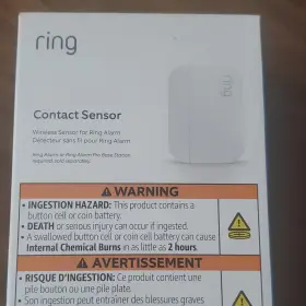 2ahmm-s1 Ring Contact Sensor Wireless Z-wave For Alarm Indoor Battery White