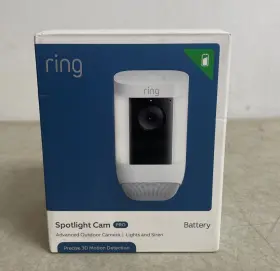 53-028001 Ring Spotlight Cam Pro Battery- 3d Motion Detection Battery - Advanced 2k Video