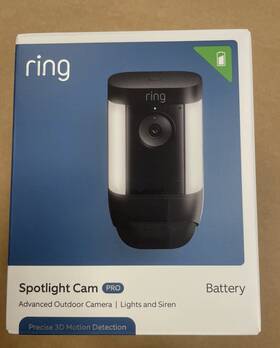 Ring 53-028004 Spotlight Cam Pro Battery 3d Motion Detection Two-way Talk With Audio