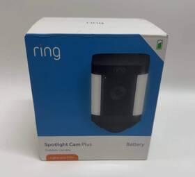 Ring 53-028366 Spotlight Cam Plus - Battery Newest Model 1080p Hd Video Black- New