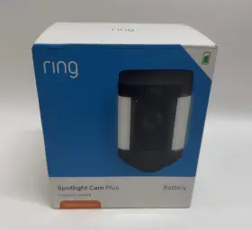 53-028366 Ring Spotlight Cam Plus - Battery Newest Model 1080p Hd Video Black- New