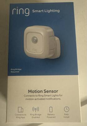 Ring 5sm158-weno Smart Lighting Battery-powered Outdoor Motion Sensor White