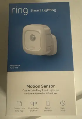 5sm158-weno Ring Smart Lighting Battery-powered Outdoor Motion Sensor White