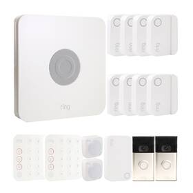 Ring 614198426346 Alarm 14-piece Home Security Kit Works With Alexa 2x Video Doorbell