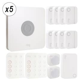 Ring 614198426360 Alarm 14-piece Home Security Kit Wireless System Works With Alexa - 5 Units
