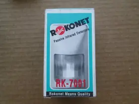 Rk-7001 Rokonet Passive Infrared Motion Detector White Security Wall Mount