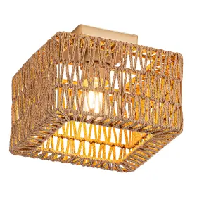 7106-1x-gd Rpzloila Rattan Ceiling Light Gold Boho Fixture 1-light-square 7106-1x-gd Rpzloila Rattan Ceiling Light Gold Boho Fixture 1-light-square