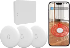 Wl08 Rsh Wifi Water Sensor Alarm Leak Detector 4-pack Wireless Zigbee Wat