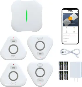 Ruikoring W13 Wd77x4 Smart Water Leak Detectors For Home Wifi With App Alerts 4 Sensors New Ruikoring W13 Wd77x4 Smart Water Leak Detectors For Home Wifi With App Alerts 4 Sensors New