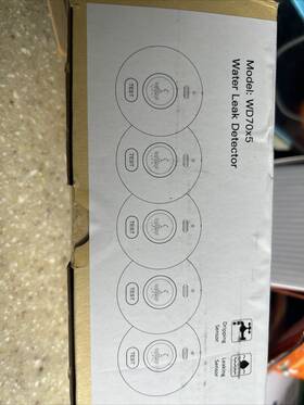 Ruikoring Wd70x5 5 Packs Water Leak Alarm Detector