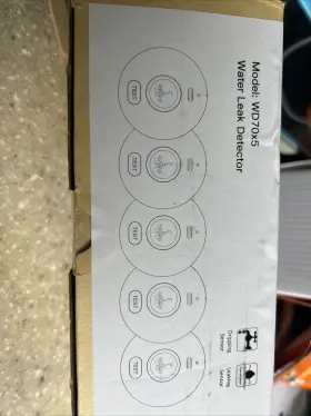 Wd70x5 Ruikoring 5 Packs Water Leak Alarm Detector