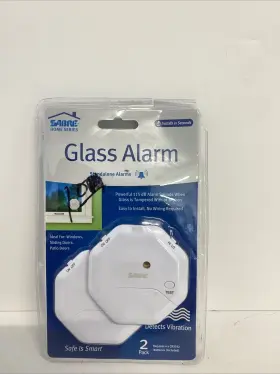 Hs-ga2 Sabre Glass Alarm - 2 Pack Standalone Alarms Powerful 100db Sounds