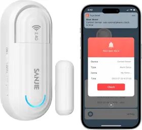 Sanjie 445044889823 Smart Wifi Door Sensor Alarm For Kids Safety Window Real-time