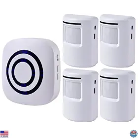 B07plsdmt6 Seanme Wireless Motion Sensor Alarm System Driveway Alert With 4 Sensors And Receiver