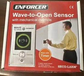 Sd-927pkc-nevq Seco-larm Enforcer Wave-to-open Sensor With Manual Override
