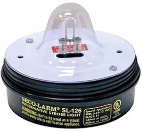 Sl-126-a24q Seco-larm Sl-126-a24q/r Sl-126q/r Red Security Strobe Light