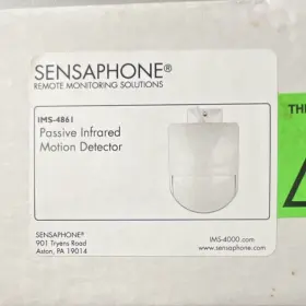 Ims-4861 Sensaphone Passive Infrared Motion Detector White