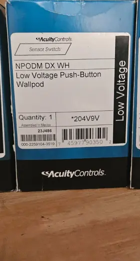 Sensor Switch 745977903502 Npodm Dx Wh Acuity Low Voltage Push Button Wallpod Free Shipping Sensor Switch 745977903502 Npodm Dx Wh Acuity Low Voltage Push Button Wallpod Free Shipping