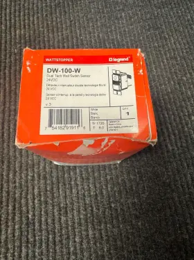Dw-100-w Sensor Switch New In Box Wattstopper Dual Tech Wall