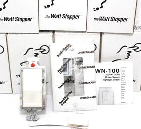 Sensor Switch Wn-100-ww Wattstopper Motion Nightlight White With Led 120vac