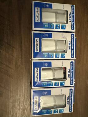 Sensor Switch Ym181 4 Motion Nightlights In Box Westgate