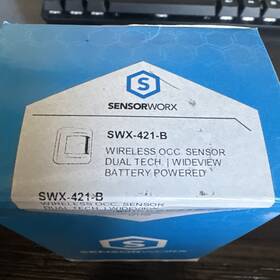 Sensorworx/acuity/sensorswitch Swx-421-b Wireless Occupancy Sensor Dual Wide View Battery Powered