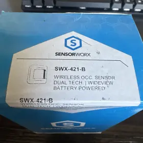 Swx-421-b Sensorworx/acuity/sensorswitch Wireless Occupancy Sensor Dual Wide View Battery Powered