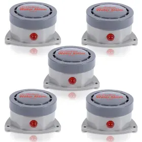 Grljjs618wa05-us Shackcom Water Leak Detector 5 Pack Alarm 110db Wireless Waterproof And Battery