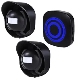Shaogax 339402094128 Driveway Alarm-328ft Long Range Wireless Alarm Weatherproof Outdoor