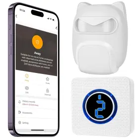 Shaogax 768523082278 Driveway Alarm 2.4g Wifi Wireless Motion Sensor Tuya/smart Life App