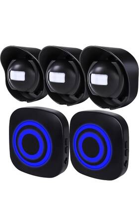Shaogax Yf-0258-3 328ft Range Wireless Driveway Alarm Outside Weather Resistant Motion Sensor