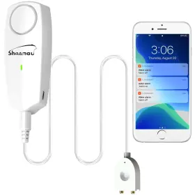 Shonmau 822361479673 Wifi Water Sensor 100db Alarm Smart Leak Detector Tuya App Free Remot
