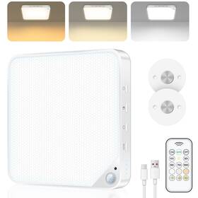 Shunfsc Sg-66 Rechargeable 8w Motion Sensor Ceiling Light Indoor 1pack - Square