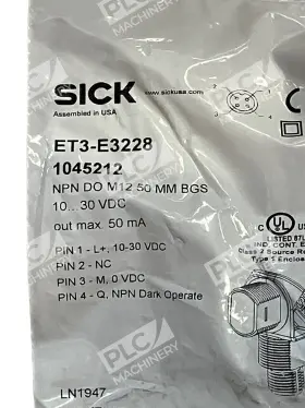 Et3-e3228 Sick 1045212 Photoelectric Proximity Switch