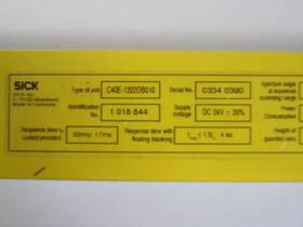 Sick C40e-1202db010 C4000 Series Light Curtain Receiver / With 30 Days Warranty