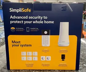 Simplisafe 843261113481 11 Pc Home Security System With Keypad Camera 6 Sensors 2 Motions-new