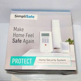 Simplisafe Bby-prt08-00 Protect Home Security System Model 8 Piece White Obnew