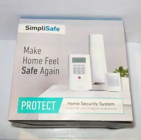 Bby-prt08-00 Simplisafe Protect Home Security System Model 8 Piece White Obnew