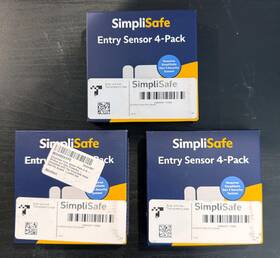 Simplisafe Str-10032-00 Entry Sensor Pack Of 4 - Quantity 3 Total 12 Sensors