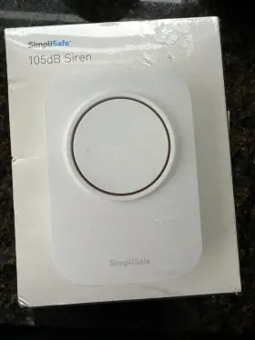Ws3000 Simplisafe 105db Auxiliary Siren #ws3000 / Compatible With Gen 3 System -new In Box