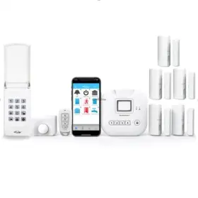 Sk-330 Skylink Wireless Home Alarm Kit 9-piece No Monthly Fees With Hub Door
