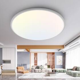 Slochi Cls38a-1-wt 1pack Led Flush Mount Ceiling Light Fixture 16inch-1pack White