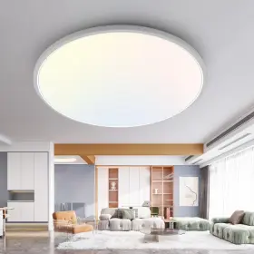 Cls38a-1-wt Slochi 1pack Led Flush Mount Ceiling Light Fixture 16inch-1pack White