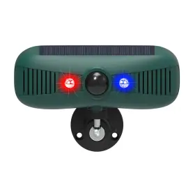 Smadom 331739302174 Solar Motion Sensor Alarm Outdoor Indoor 2 129db Loud Siren 4 Work Mode