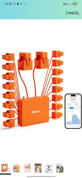 Em16 Smarthome Smart Home Energy Monitor Supports Assistant Real-time Accurate