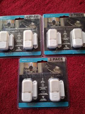 Smartpoint 810065981929 Lot Of 3 Smart Point Door / Drawer Sensor Light 2 Pack New Sealed Free Shipping