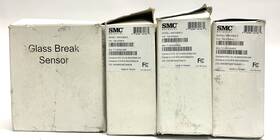 Smc Networks Smcgbb0-z New Glassbreak Sensors Smcgb02-z White Lot Of 4