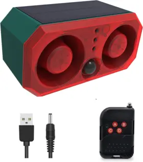 Alarm-13 Solar 20231121 Outdoor Motion Sensor Sounds Including Dog Barking&gunshot