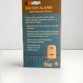 00800 Sonin Water Alarm With Remote Sensor Protect Your Property From Leaks
