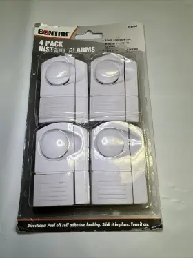 80144 Sontax New 4-pack Instant Alarms For Windows Or Doors